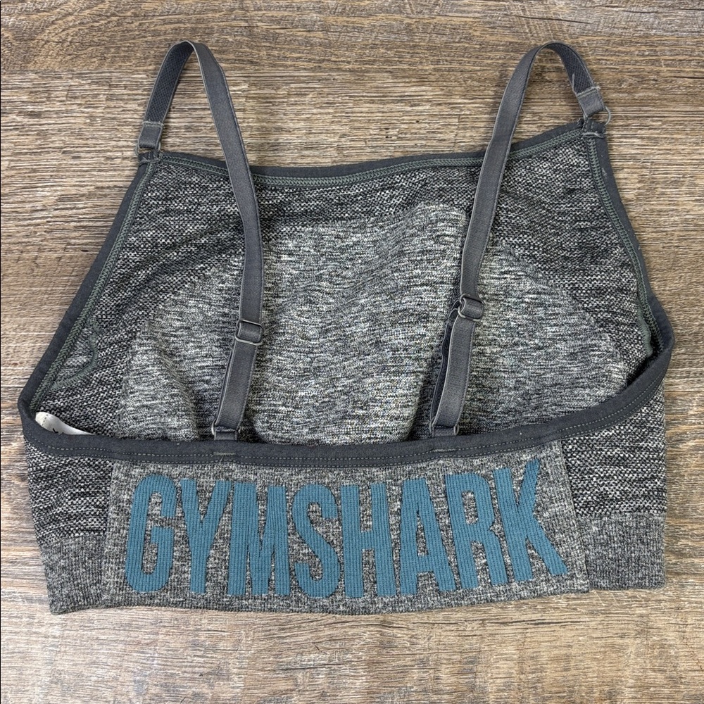 Gymshark Seamless Adjustable Strap Sports Bra – Gray Marl (Size Small)